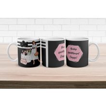 Bögre - Elegáns születésnap - Fekete