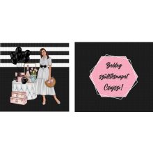 Bögre - Elegáns születésnap - Fekete