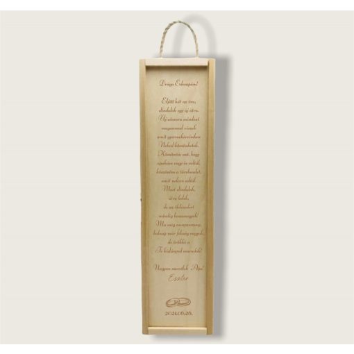 Italos doboz - Esküvői köszönő ajándék - Eljött hát az óra...