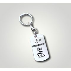 Kulcstartó - Az én vércsoportom kávé