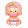Fólia lufi - Pink lány baba forma 