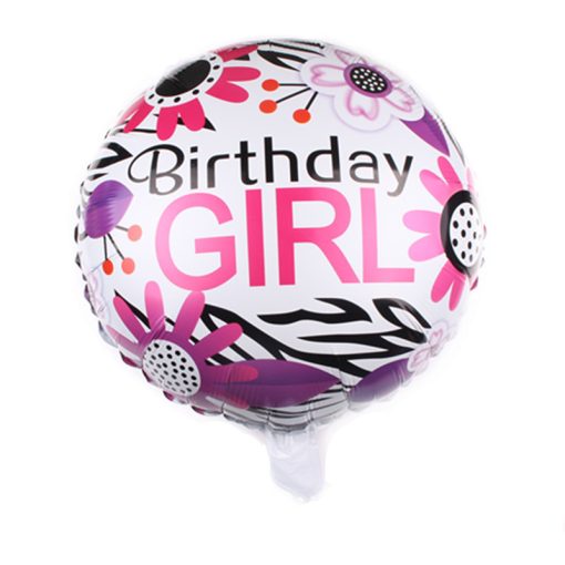 Fólia lufi - Birthday Girl - Születésnapra csajoknak