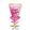 Pezsgős pohár forma fólia lufi - rózsaszín szülinapos