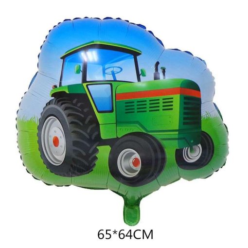 Fólia lufi - Zöld traktor forma