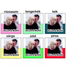 Párna - Fényképes párna nevekkel - minimal - 2