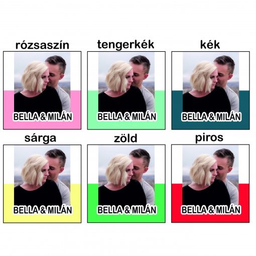 Párna - Fényképes párna nevekkel - minimal - 2