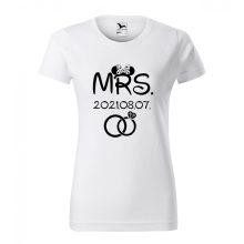 Páros Póló - Mr. és Mrs - egér fül mintával 