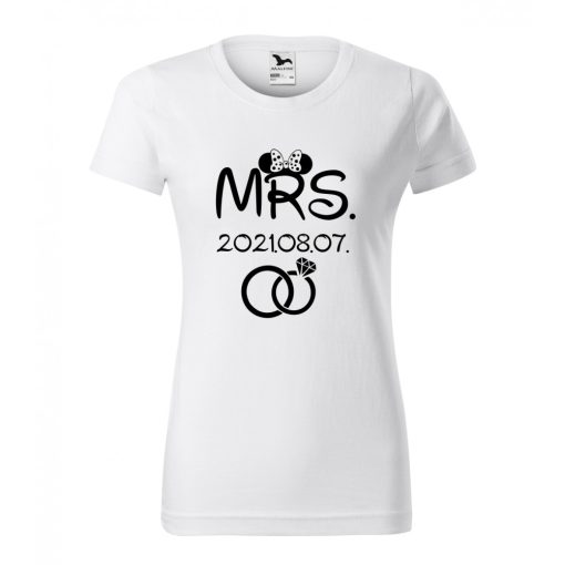 Páros Póló - Mr. és Mrs - egér fül mintával 