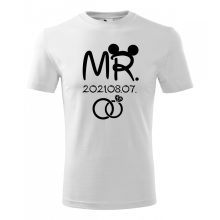 Páros Póló - Mr. és Mrs - egér fül mintával 